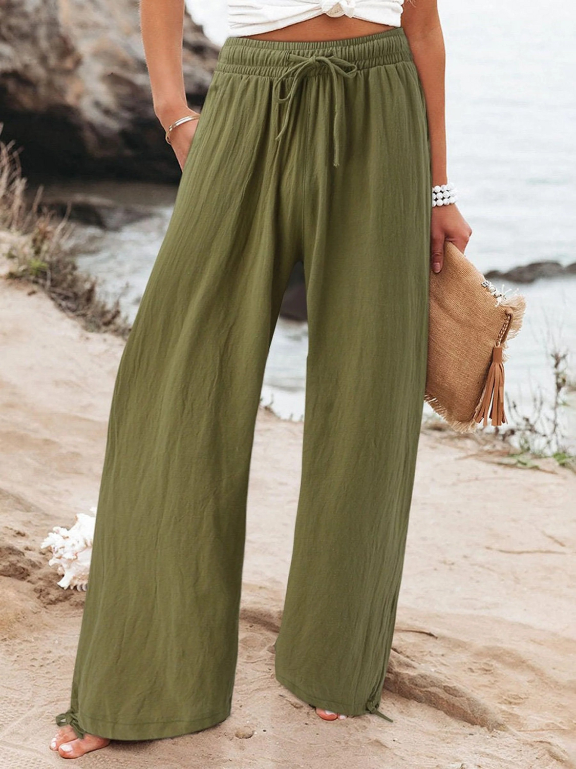 Women's Wide Leg Casual Pants