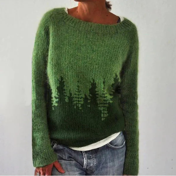 Hazel | Evergreen Knit Sweater