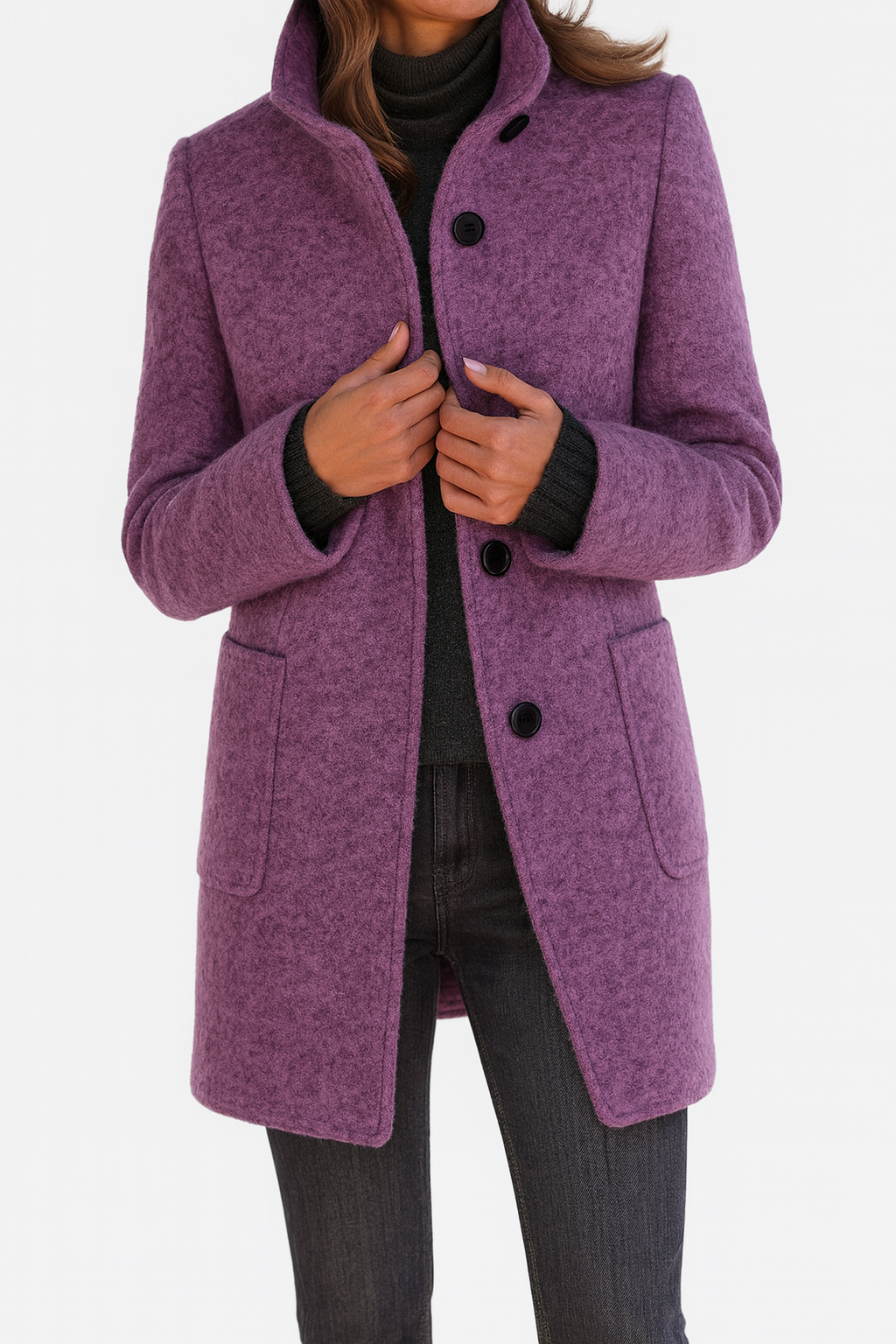 Emma & Rose™ | Ladies Coat with High Collar