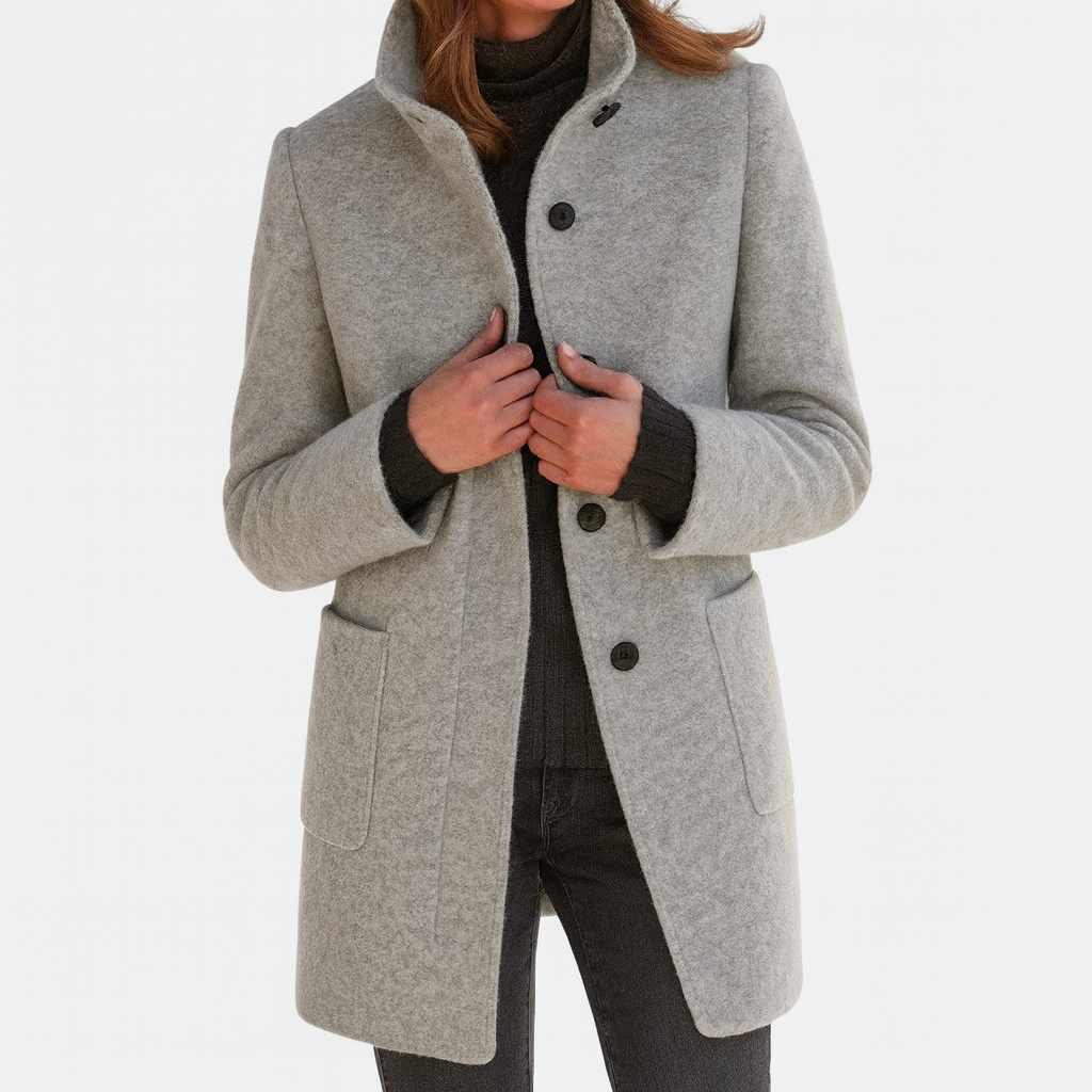 Emma & Rose™ | Ladies Coat with High Collar
