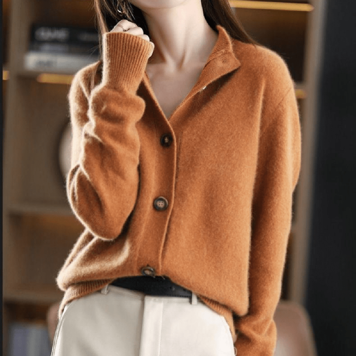 Emma & Rose™ | Elegant Cashmere Cardigan For Women