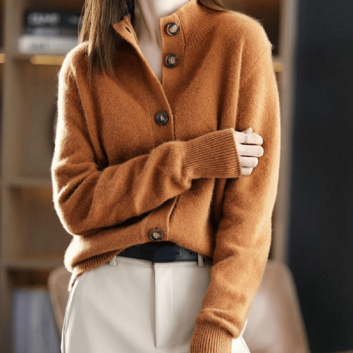 Emma & Rose™ | Elegant Cashmere Cardigan For Women