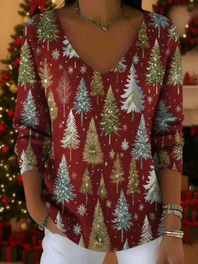 Tiffany Blue Dream Christmas Sweater Top