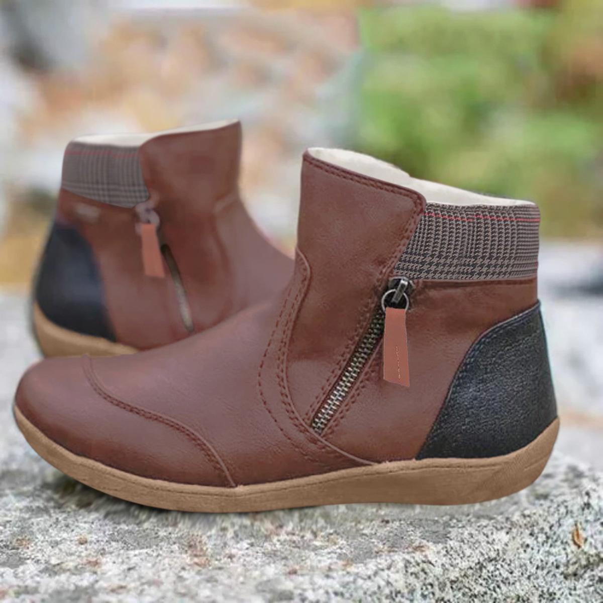 Emma & Rose™ | Waterproof Orthopedic Leather Boots With Slip-Resistant Sole