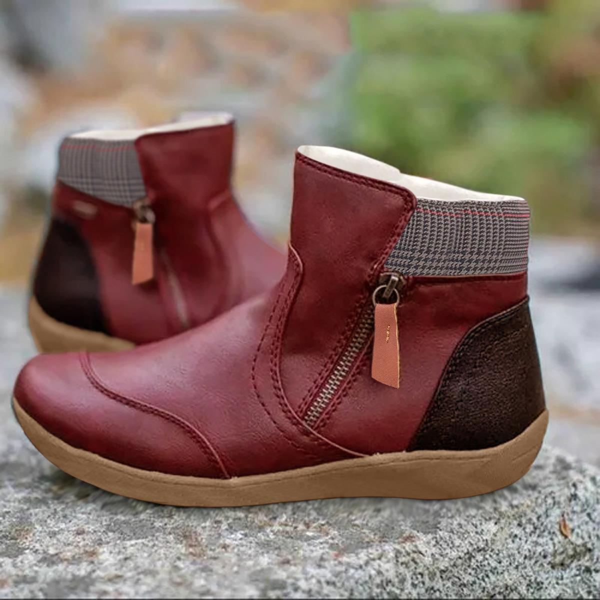 Emma & Rose™ | Waterproof Orthopedic Leather Boots With Slip-Resistant Sole