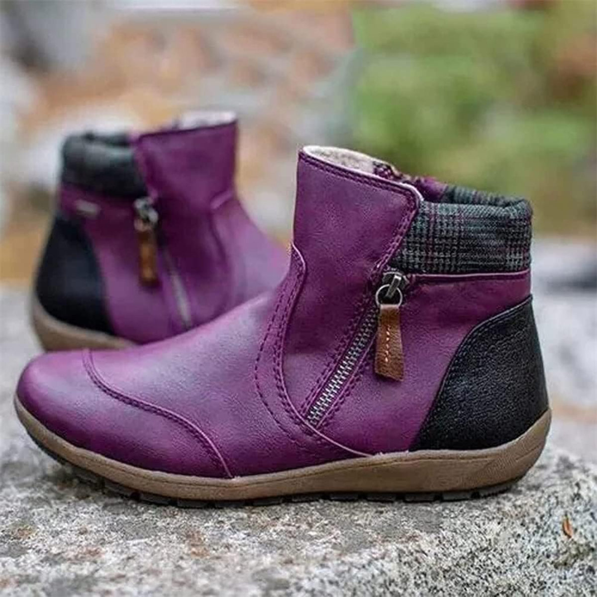 Emma & Rose™ | Waterproof Orthopedic Leather Boots With Slip-Resistant Sole
