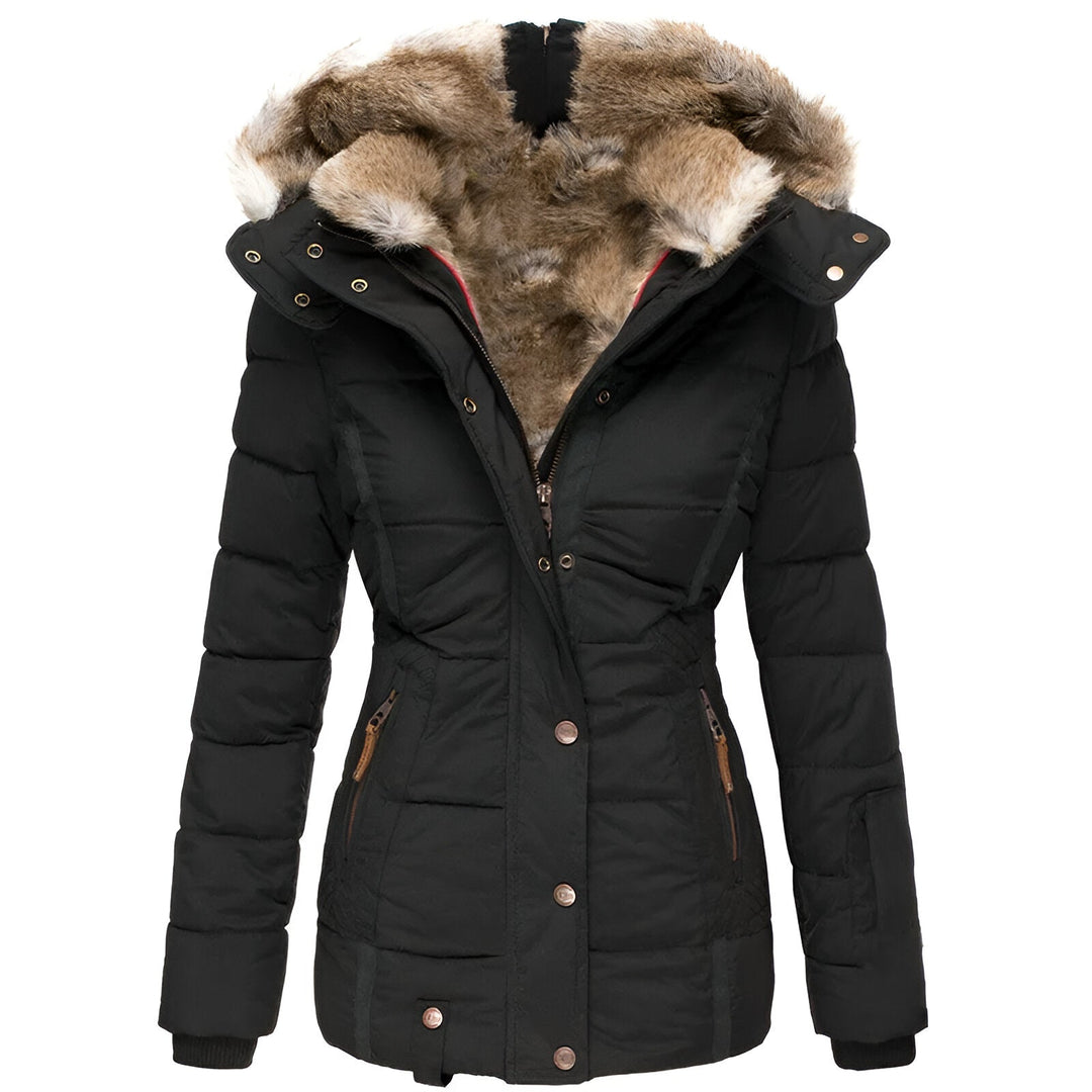 Gabrielle | Women’s Winter Puffer Jacket with Fur Hood
