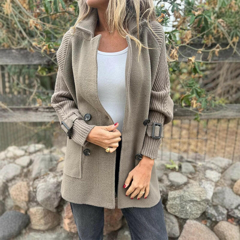 Emma & Rose™ | Mid-Length Double-Breasted Coat