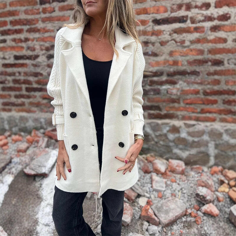Emma & Rose™ | Mid-Length Double-Breasted Coat