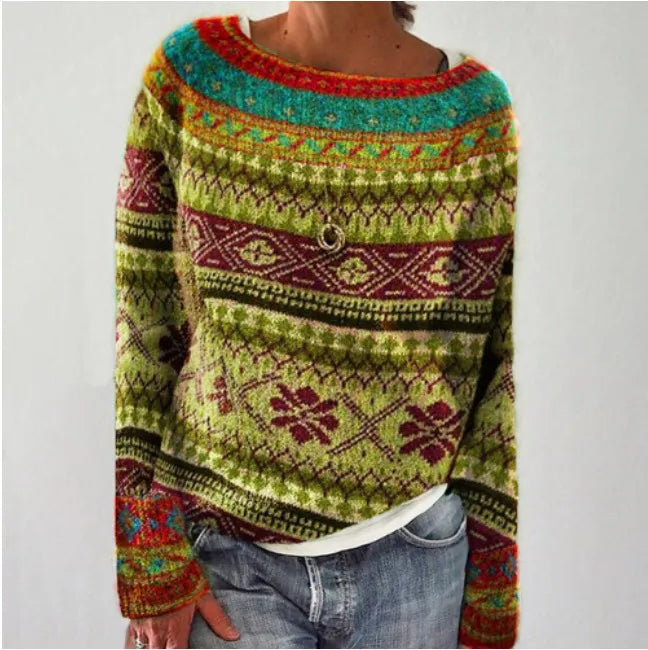 Veronica | Bohemian Knit Sweater