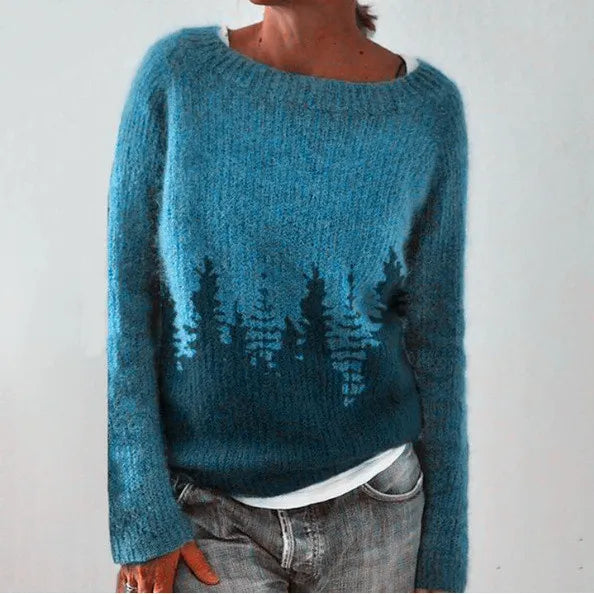 Luna | Misty Forest Knit Sweater