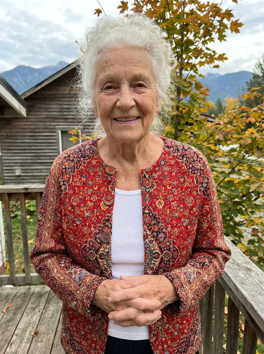 Vintage Art Casual Cozy Long Sleeve Sweater