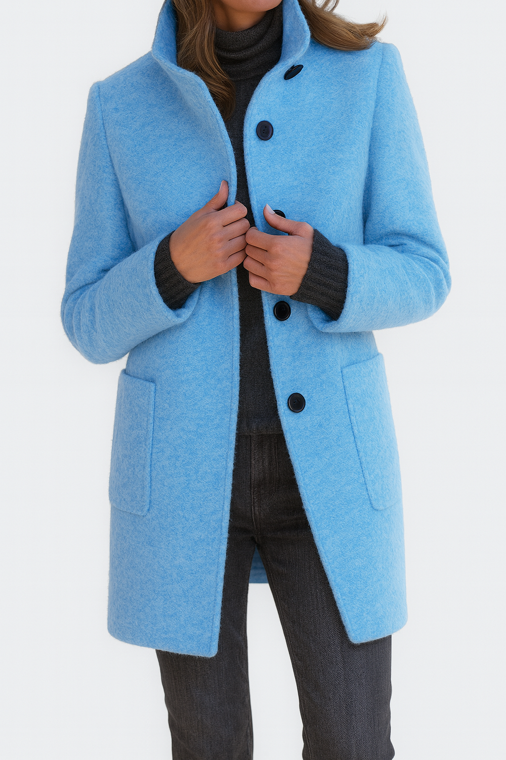 Emma & Rose™ | Ladies Coat with High Collar