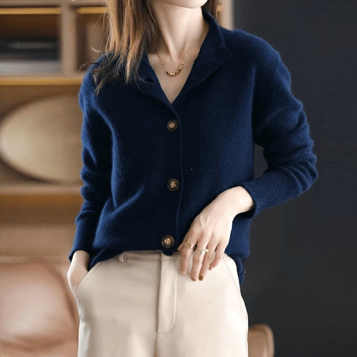 Emma & Rose™ | Elegant Cashmere Cardigan For Women