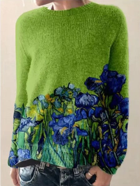 Iris | Garden Bloom Knit Sweater