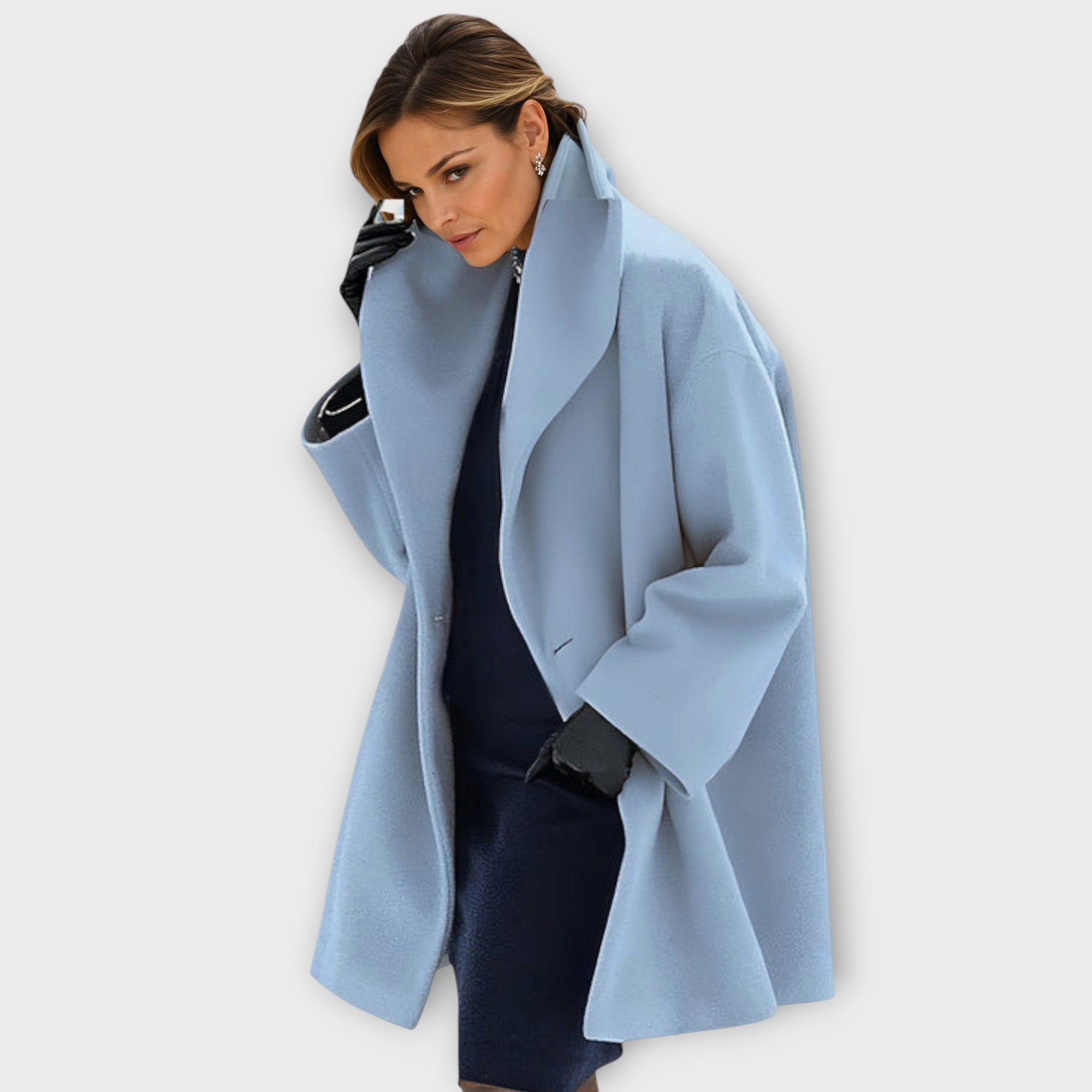 Maria | Oversized Winter Coat with Wide Collar for Women